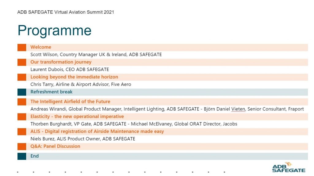 ADB SAFEGATE UK & Ireland Aviation Summit