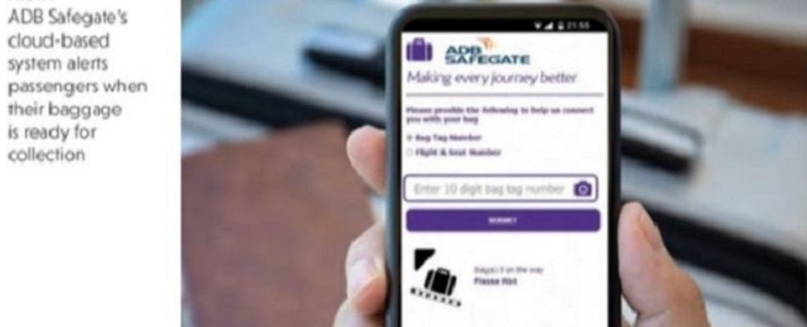 ADB SAFEGATE Cloud-based system alerts passenger when their baggage is ready for collection