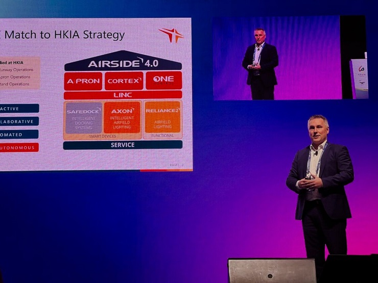 Thorben Burghardt presents about Airside 4.0 at APICS, Hong Kong